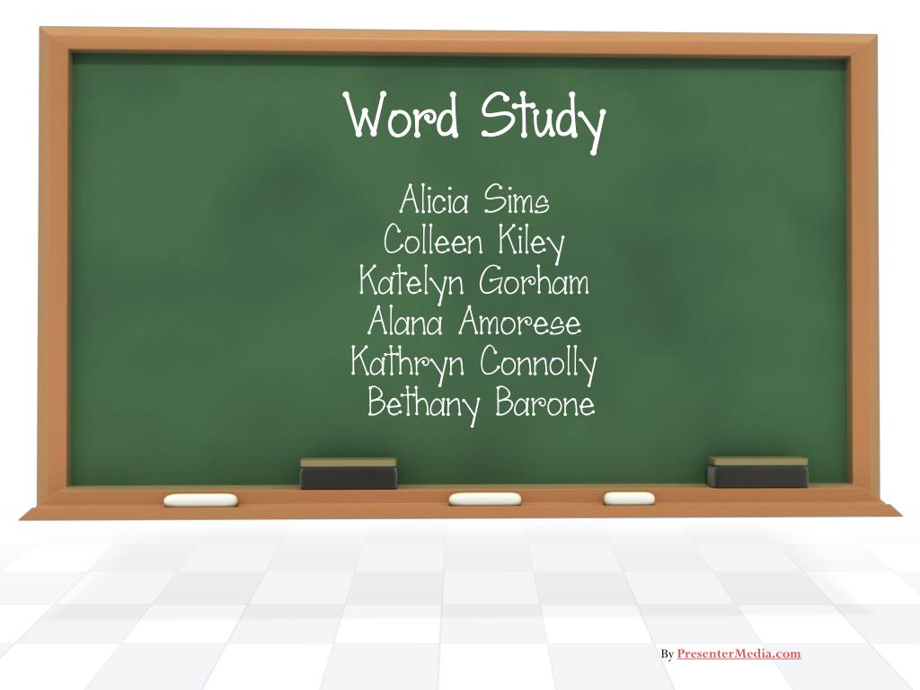 PPT - Word Study PowerPoint Presentation, free download - ID:2204815