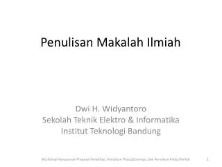 penulisan makalah ilmiah