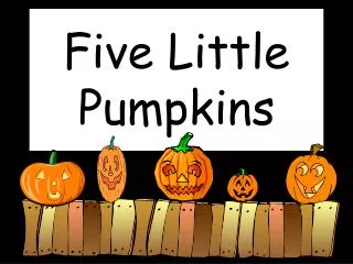 five little pumpkins