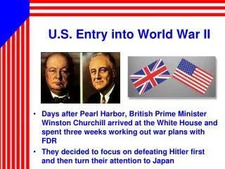 U.S. Entry into World War II