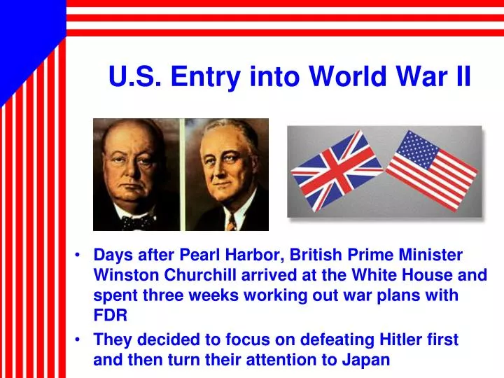 u s entry into world war ii