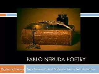 Pablo neruda poetry