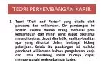 TEORI PERKEMBANGAN KARIR - slide 1