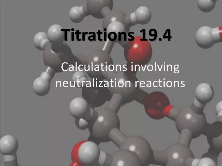 titrations 19 4