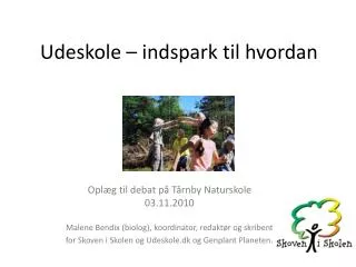 udeskole indspark til hvordan
