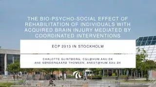 ECP 2013 in STockholm