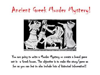 Ancient Greek Murder Mystery !