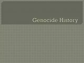 Genocide History