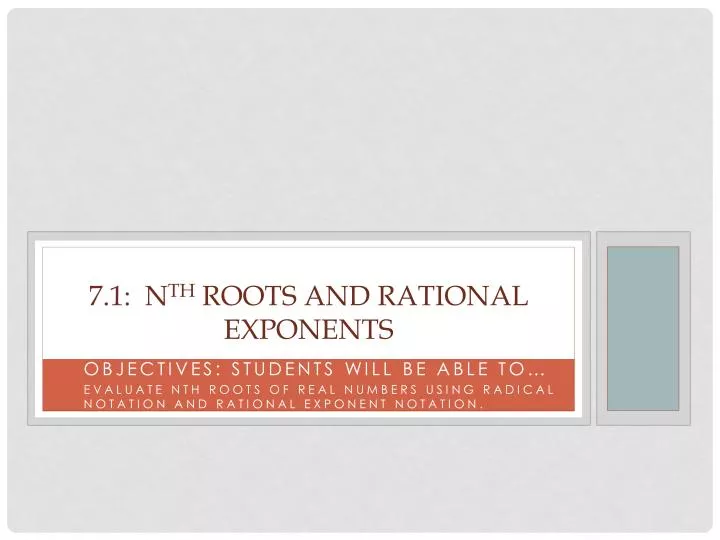 7 1 n th roots and rational exponents
