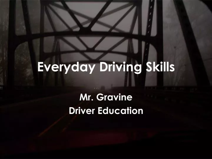 everyday driving skills