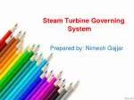 Steam Turbine Governing System