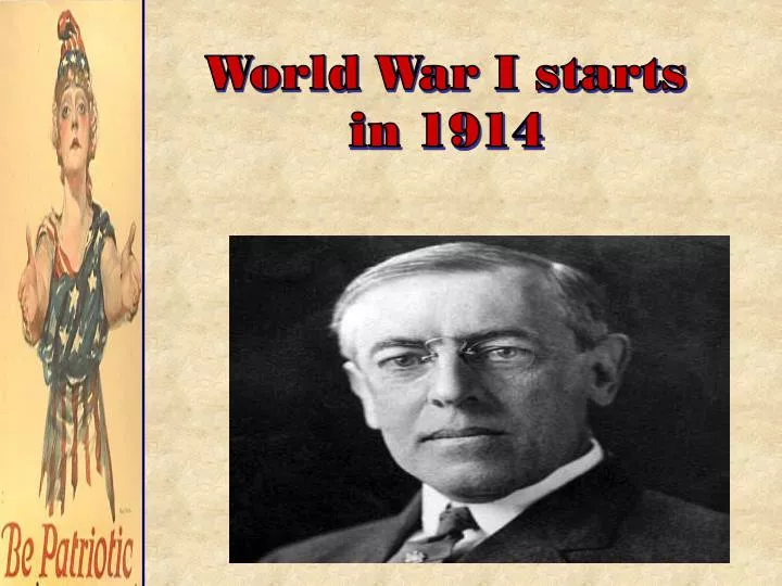 world war i starts in 1914