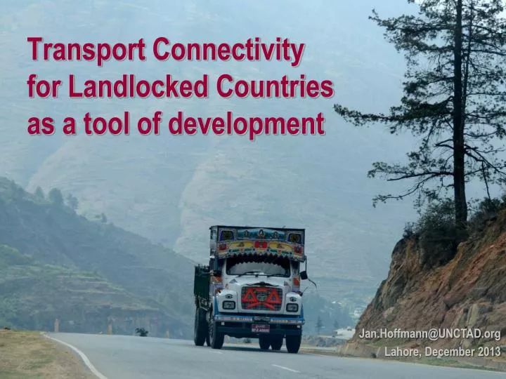 transport connectivity for landlocked countries as a tool of development