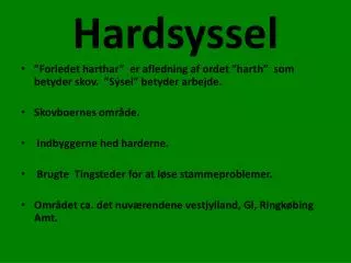 Hardsyssel