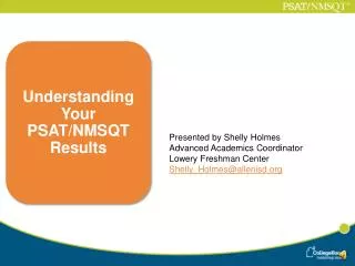 Understanding Your PSAT/NMSQT Results