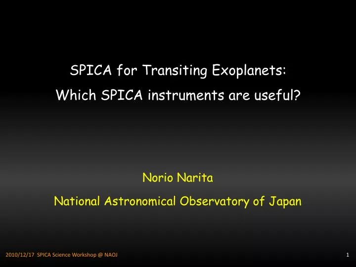 spica for transiting exoplanets which spica instruments are useful