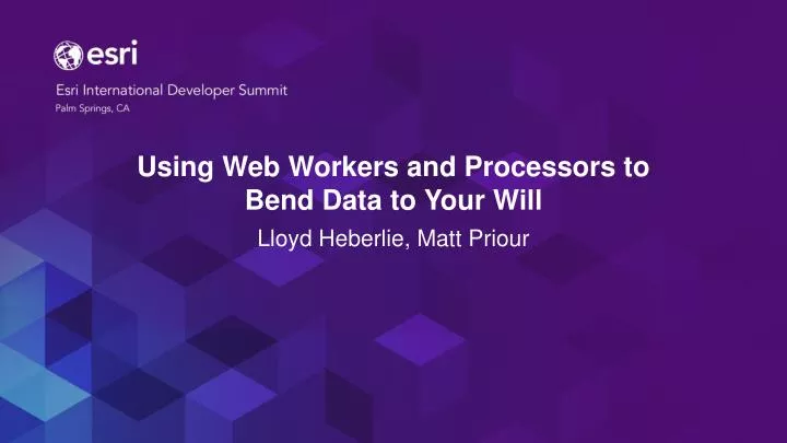 using web workers and processors to bend data to your will