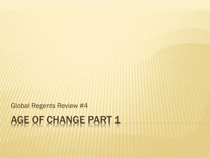 global regents review 4