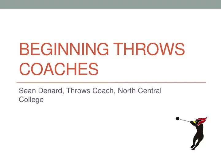 beginning throws coaches