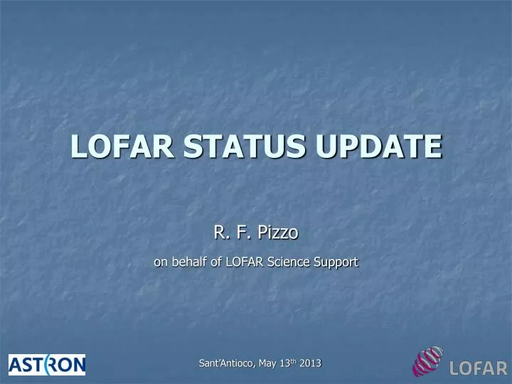 lofar status update