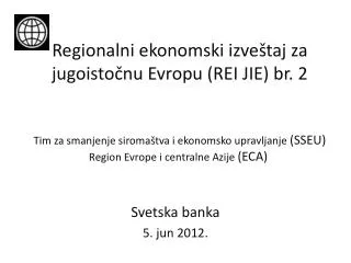 svetska banka 5 jun 2012