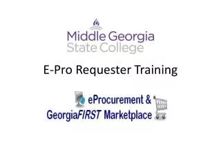 E-Pro Requester Training