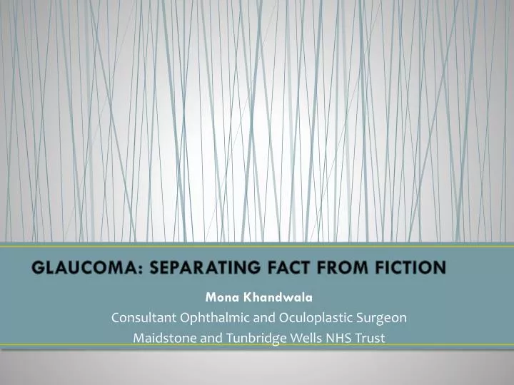 glaucoma separating fact from fiction