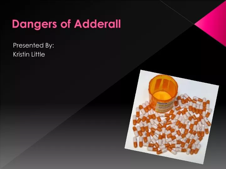 dangers of adderall