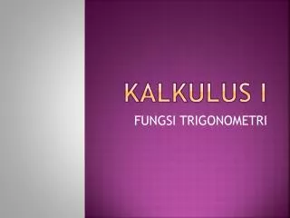kalkulus i