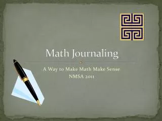 Math Journaling