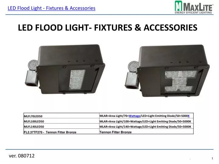led flood light fixtures accessories