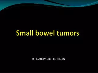 Small bowel tumors