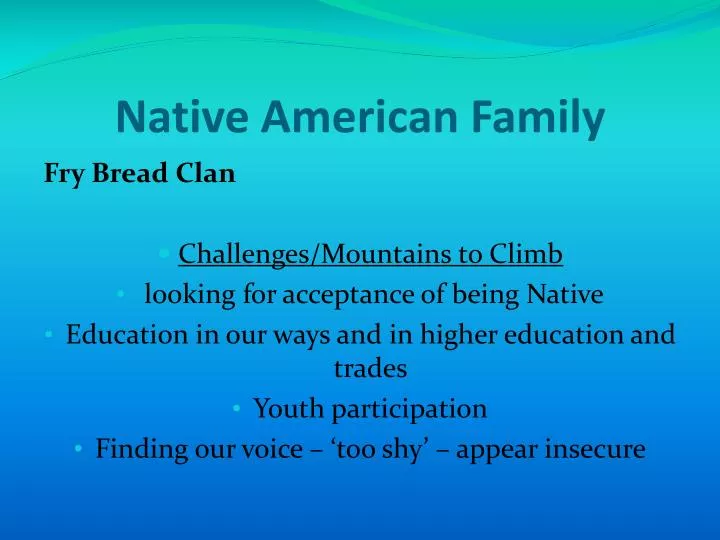 native american family