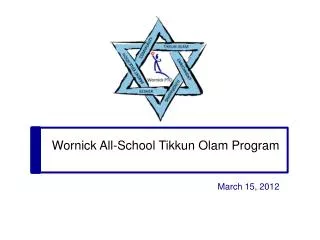 Wornick All-School Tikkun Olam Program
