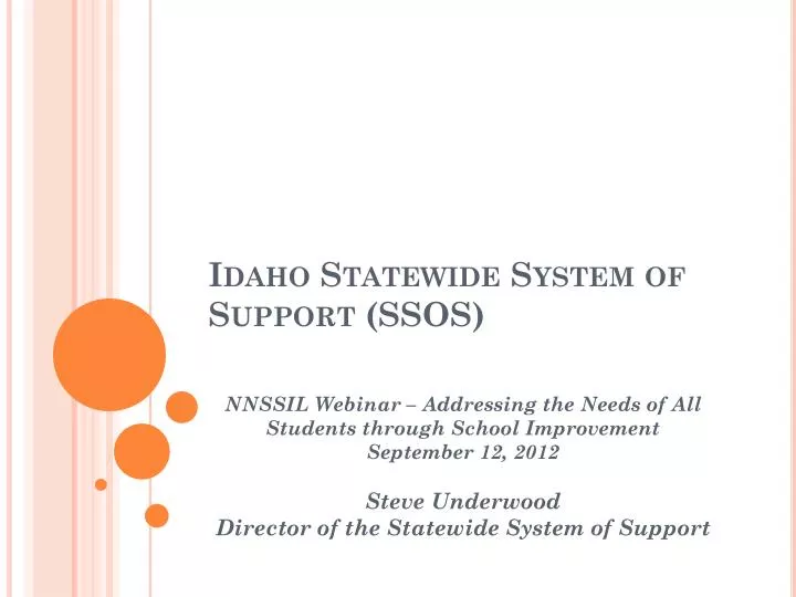 idaho statewide system of support ssos