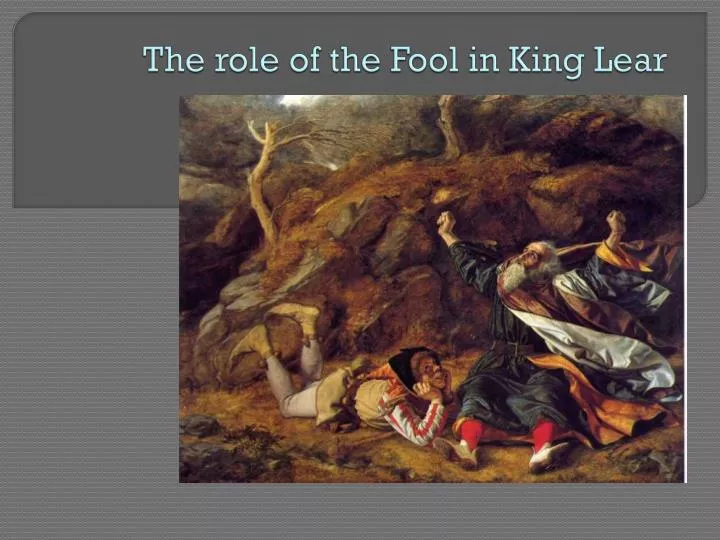 the role of the fool in king lear