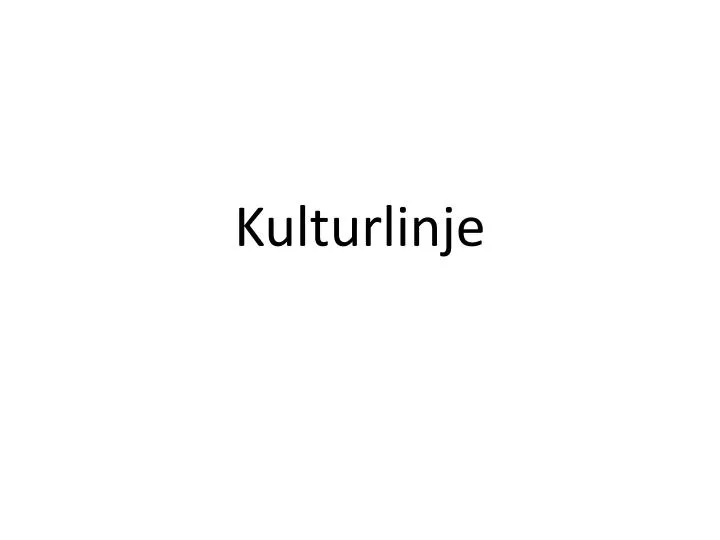 kulturlinje