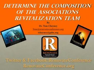 Determine the Composition of the Associations Revitalization Team