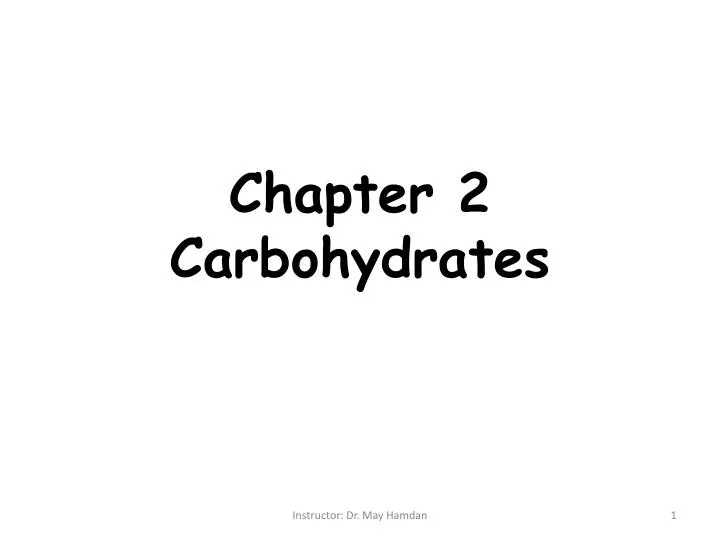 chapter 2 carbohydrates