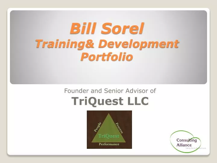 bill sorel training development portfolio