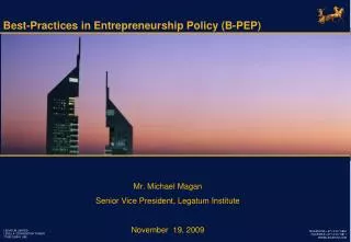 Best-Practices in Entrepreneurship Policy (B-PEP)