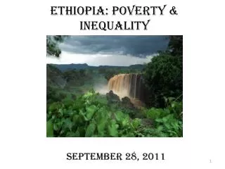 Ethiopia: Poverty &amp; Inequality