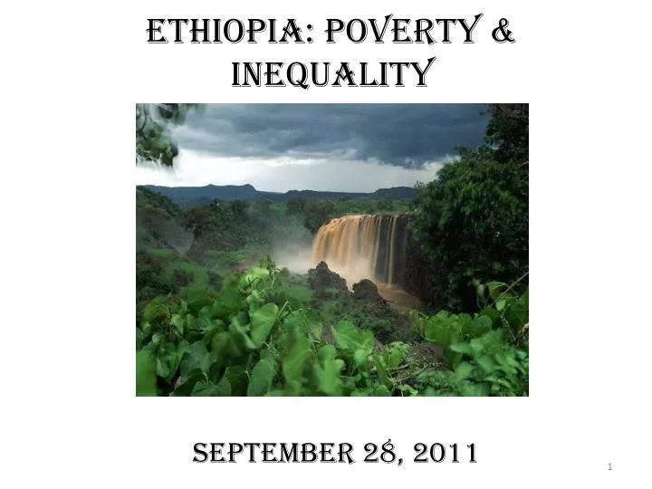 ethiopia poverty inequality