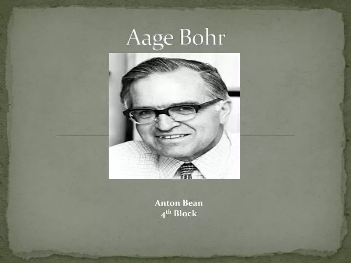 aage bohr