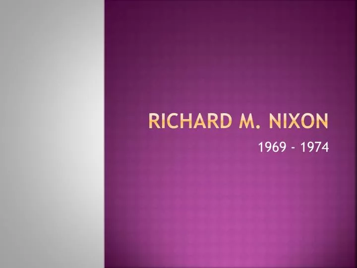 richard m nixon