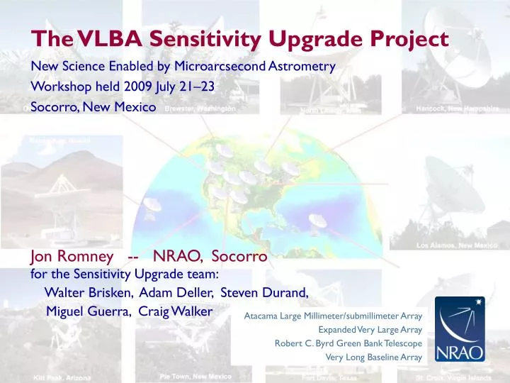 the vlba sensitivity upgrade project