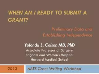 When am I Ready to Submit a Grant?