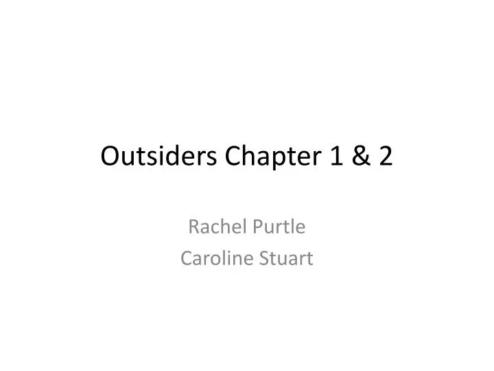 outsiders chapter 1 2