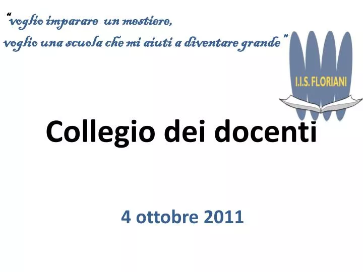 collegio dei docenti