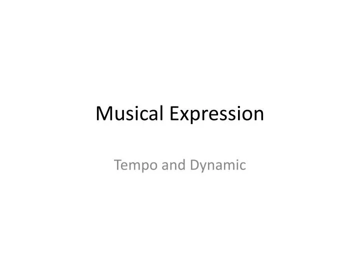 musical expression